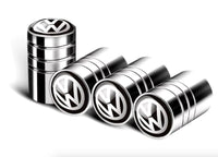 4x Bouchons de Valve VW Aluminium - vue de face - Becquet Voiture