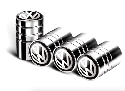 4x Bouchons de Valve VW Aluminium - vue de face - Becquet Voiture
