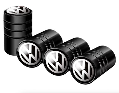 4x Bouchons de Valve VW Aluminium - vue de profil - Becquet Voiture