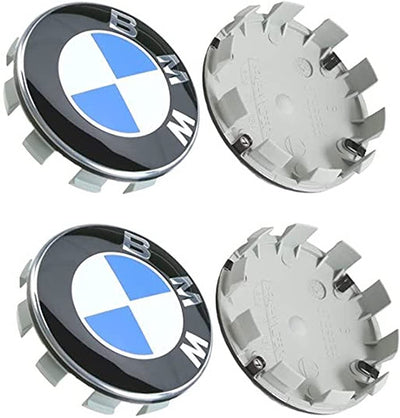 4x Centres de Roues BMW 68mm - vue arrière - Becquet Voiture