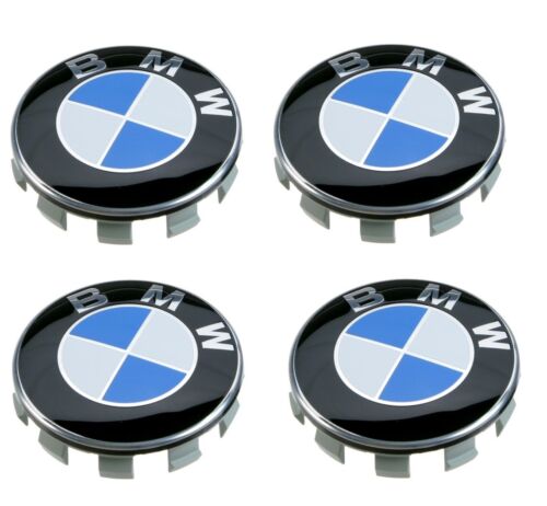 4x Centres de Roues BMW 68mm - vue de face - Becquet Voiture