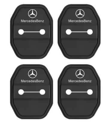 4x Couvercles de Serrure Porte Mercedes AMG Silicone - vue de face - Becquet Voiture