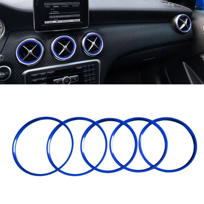5x Anneaux de Ventilation Mercedes A B CLA GLA 2013-2019 - installé sur véhicule - Becquet Voiture