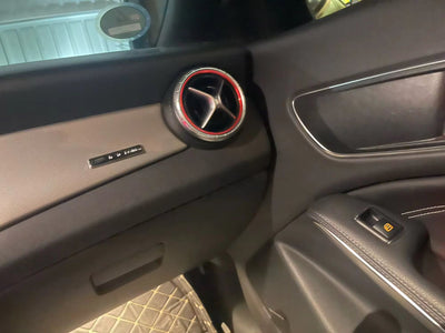 5x Anneaux de Ventilation Mercedes A B CLA GLA 2013-2019 - vue de trois-quarts - Becquet Voiture