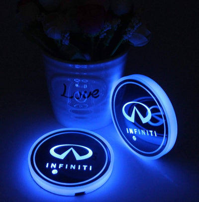 Porte-gobelet LED Infiniti 2x 7 couleurs changeantes pour voiture - vue 6