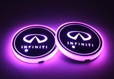Porte-gobelet LED Infiniti 2x 7 couleurs changeantes pour voiture - vue 5