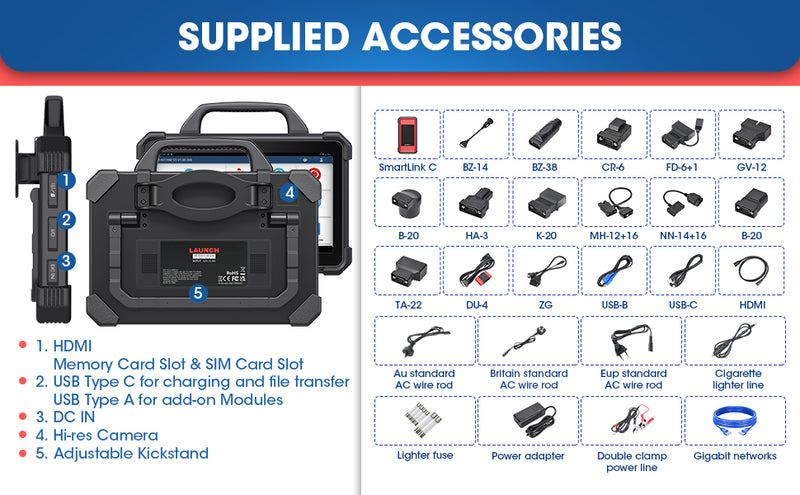 Valise Diagnostic Launch X431 PAD VII Elite Programmation ECU