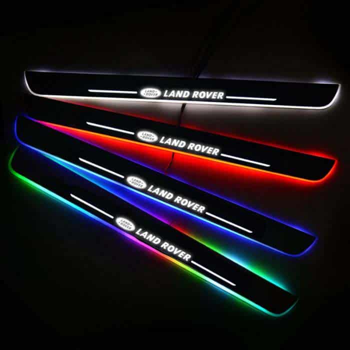 Seuils de porte LED Land Rover sans fil 7 couleurs
