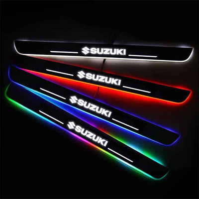 Seuils de porte LED sans fil pour Suzuki 7 couleurs