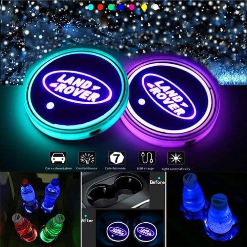 Pack 2 Lumières LED Porte-gobelet Range Rover Multicolore Étanche