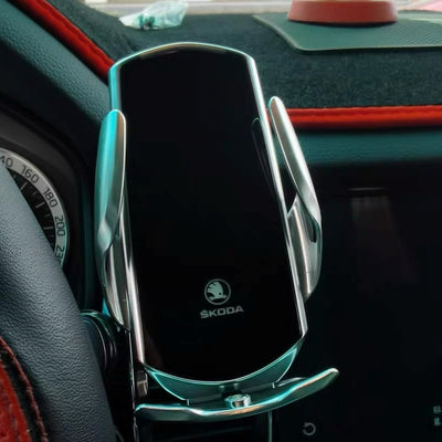 Support Téléphone Chargeur Sans Fil Skoda 15W Rota 3