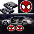 Projecteurs de porte LED Spiderman logo noir - 2 pièces voiture