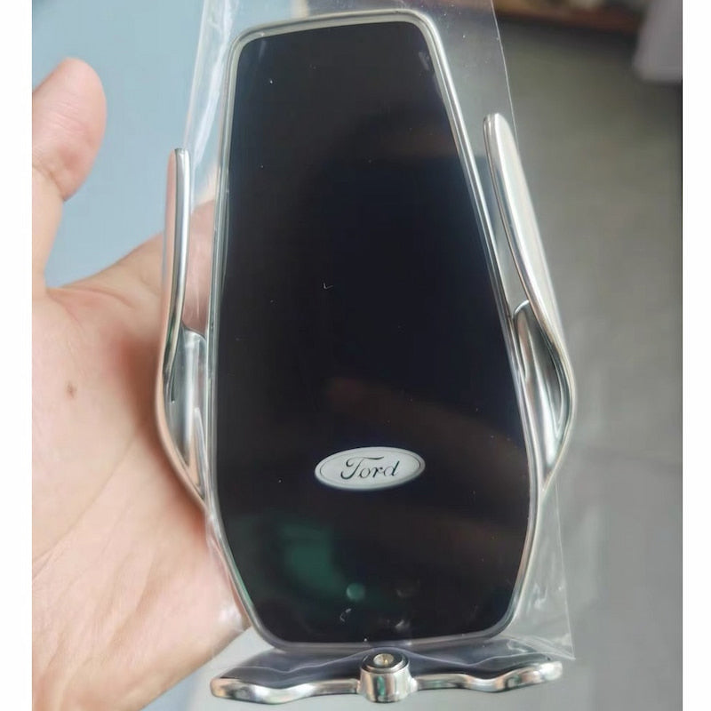Support Téléphone Chargeur Sans Fil Ford 15W Noir
