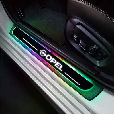 Seuils de porte LED Opel sans fil 7 couleurs chang 2