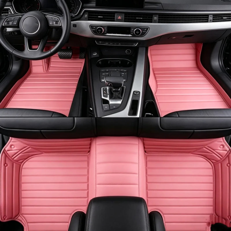 Tapis de Sol Renault Clio 5 2019-2026 Cuir Surpiqué Sur Mesure Jeu de 3 Pièces 33 Coloris