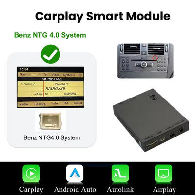 Autoradio CarPlay Sans Fil Mercedes Classe E W212