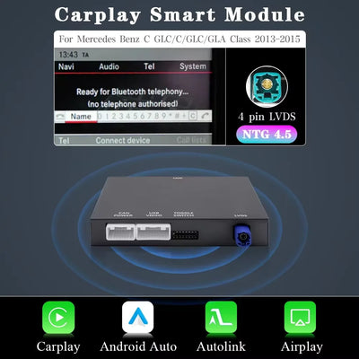 Autoradio CarPlay Sans Fil Mercedes GLK Classe E