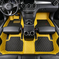 Tapis de Sol Renault Clio 5 2019-2026 Cuir Surpiqué Sur Mesure Jeu de 3 Pièces 33 Coloris