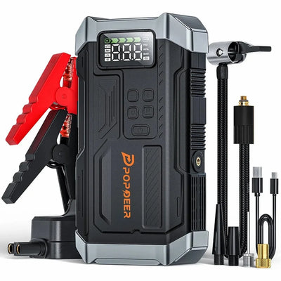 Booster de Batterie POPDEER 5000A avec Compresseur d'Air