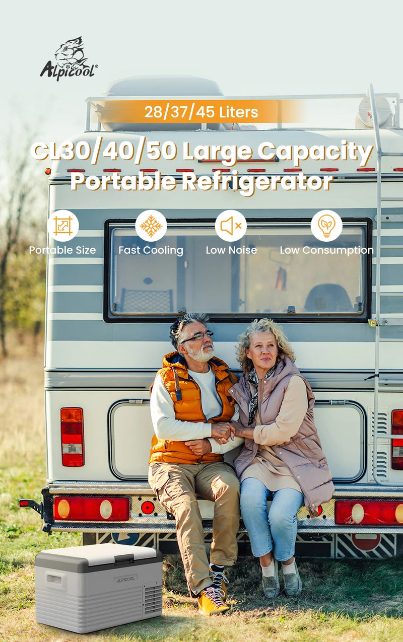 Réfrigérateur de Voiture Portable Alpicool CL 28 L 37 L 45 L Compresseur 12/24 V Frigo Congélateur