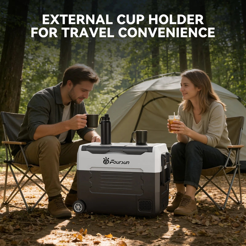Glacière Réfrigérateur Portable Voiture Congélateur 21 à 55 L Compresseur 12V 24V Bluetooth
