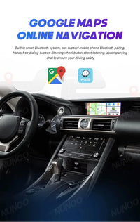 Autoradio Sans Fil CarPlay Android Auto Lexus IS 2013-2017 Écran 10,25 Pouces GPS 4G DSP