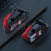 Coque de Clé BMW Look Carbone ABS Série 1 3 5 7 X1 X3 X4 X5 X6 G20 G30 Forme A ou B
