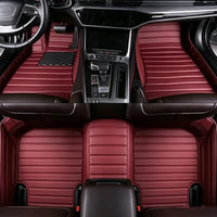 Tapis de Sol Renault Clio 5 2019-2026 Cuir Surpiqué Sur Mesure Jeu de 3 Pièces 33 Coloris