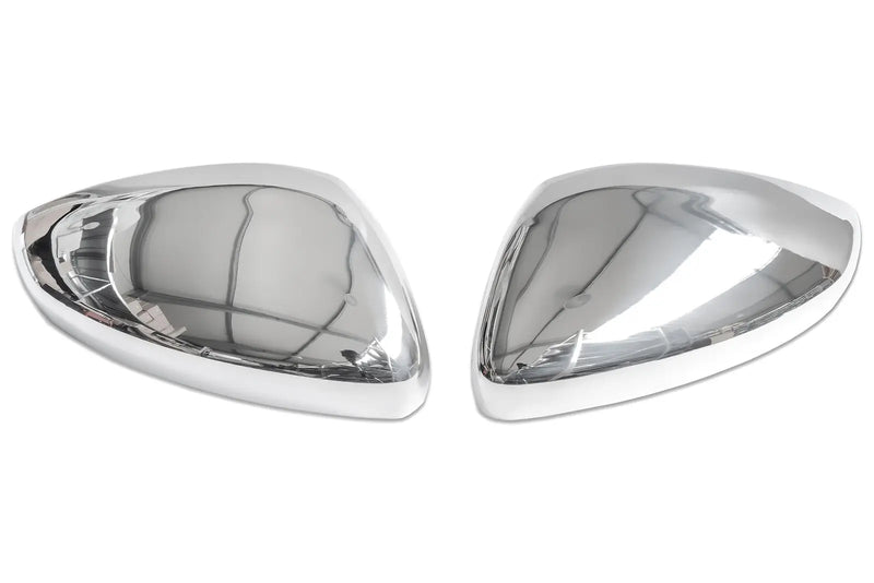 Coque de Rétroviseur Opel Corsa F 2019+ Chromée en Acier Inoxydable 304, Paire à Coller