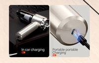 Aspirateur de Voiture Sans Fil SZUK Max 4 en 1 Aspire Souffle et Gonfle Rechargeable USB-C