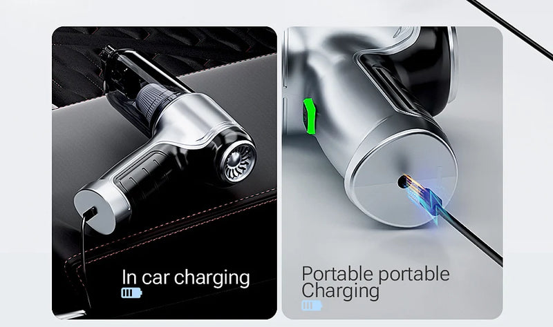 Aspirateur de Voiture SZUK Sans Fil Pro 15000 Pa ou Basic 6000 Pa Souffle et Gonfle USB-C