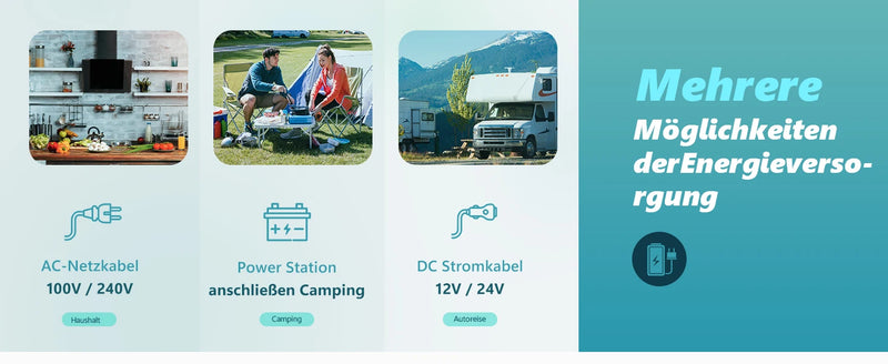 Glacière Électrique Voiture 18 à 50 L Compresseur 12V 24V 230V Application -20 °C