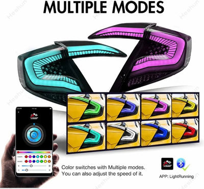 Feux Arrière LED Honda Civic 2016-2021 RGB Séquentiels