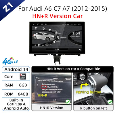 Autoradio Audi A6 A7 C7 CarPlay Android Auto 2012-2018