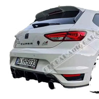 Diffuseur Arrière Seat Leon MK3 : Kit Ailettes et Extensions Latérales Noir