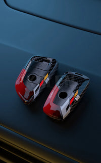 Coque de Clé BMW Look Carbone ABS Série 1 3 5 7 X1 X3 X4 X5 X6 G20 G30 Forme A ou B