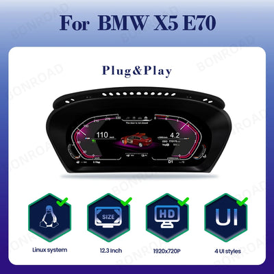 Tableau de Bord Numérique BMW X5 E70 X6 E71