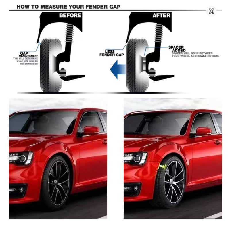 Wheel Spacers Audi 5x112 57.1 mm Center Bore 12 to 20 mm