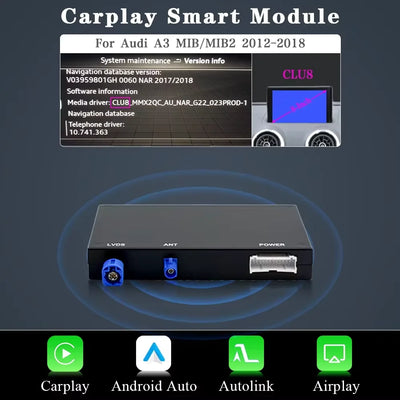 Décodeur Autoradio CarPlay Audi A3 A4 A5 Q7