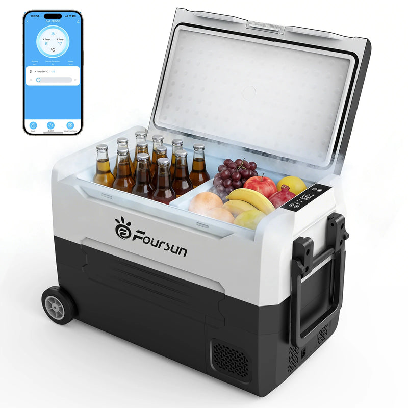 Glacière Réfrigérateur Portable Voiture Congélateur 21 à 55 L Compresseur 12V 24V Bluetooth