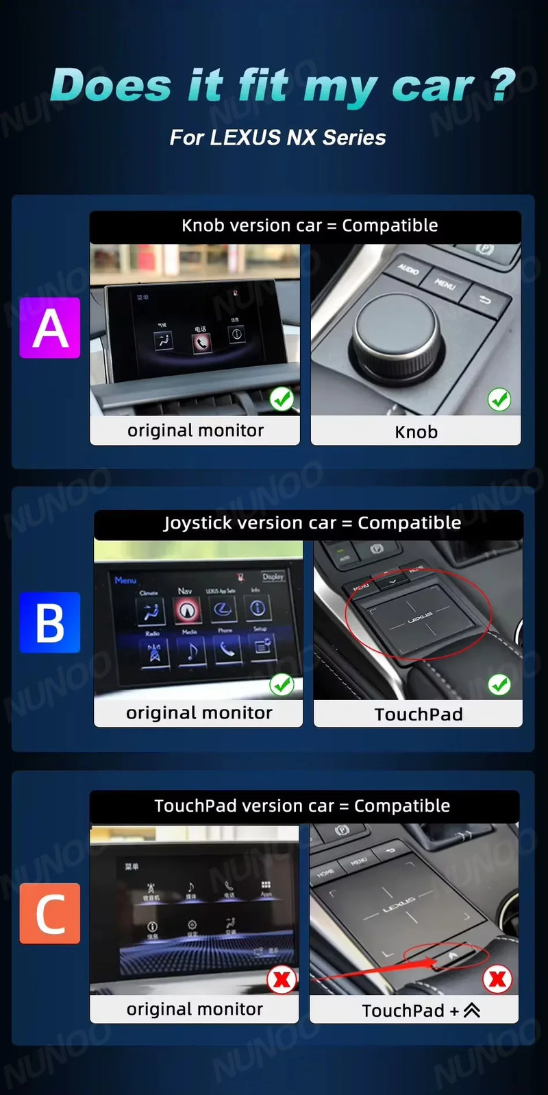 Autoradio CarPlay Android Auto Lexus NX 200 300 2014-2017 Écran 10,25 Pouces Android 14 DSP 4G