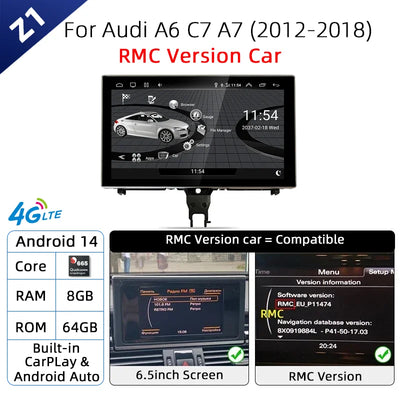 Autoradio Audi A6 A7 C7 CarPlay Android Auto 2012-2018