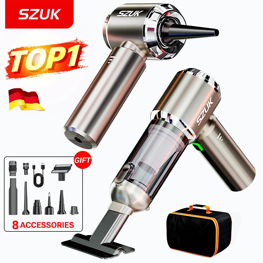 Aspirateur de Voiture SZUK Max Sans Fil Chromé