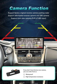 Autoradio CarPlay Android Auto Lexus NX 200 300 2014-2017 Écran 10,25 Pouces Android 14 DSP 4G