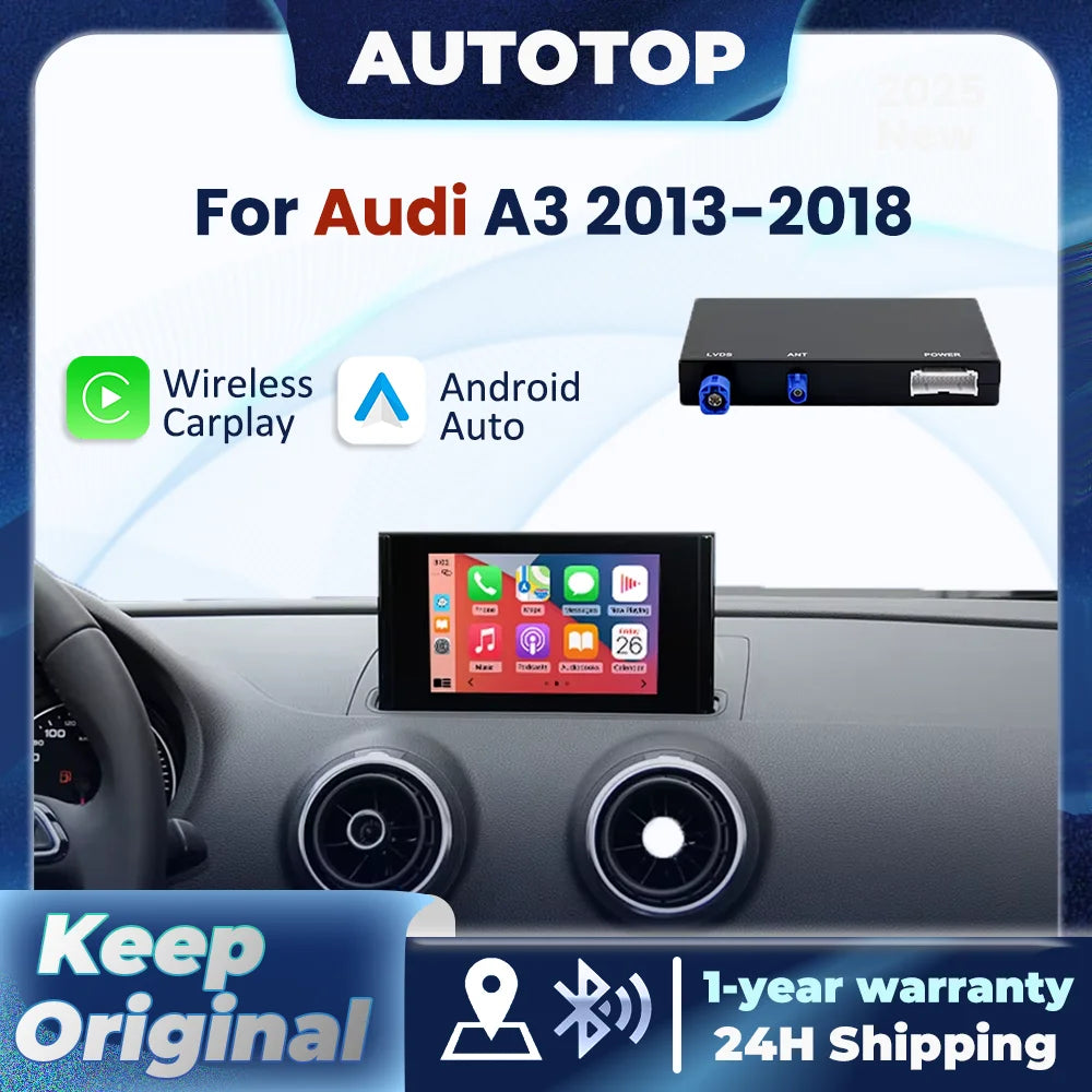 Décodeur Autoradio CarPlay Audi A3 A4 A5 Q7