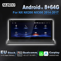 Autoradio CarPlay Android Auto Lexus NX 200 300 2014-2017 Écran 10,25 Pouces Android 14 DSP 4G