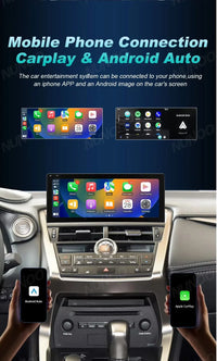 Autoradio CarPlay Android Auto Lexus NX 200 300 2014-2017 Écran 10,25 Pouces Android 14 DSP 4G