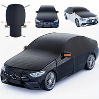 Demi-Housse Voiture Oxford Noire Toutes Saisons SUV ou Berline