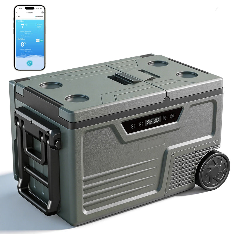 Glacière Réfrigérateur Portable Voiture Congélateur 21 à 55 L Compresseur 12V 24V Bluetooth