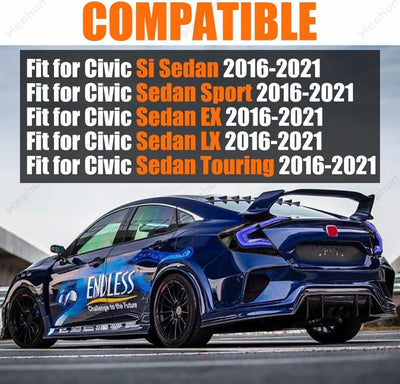Feux Arrière LED Honda Civic 2016-2021 RGB Séquentiels